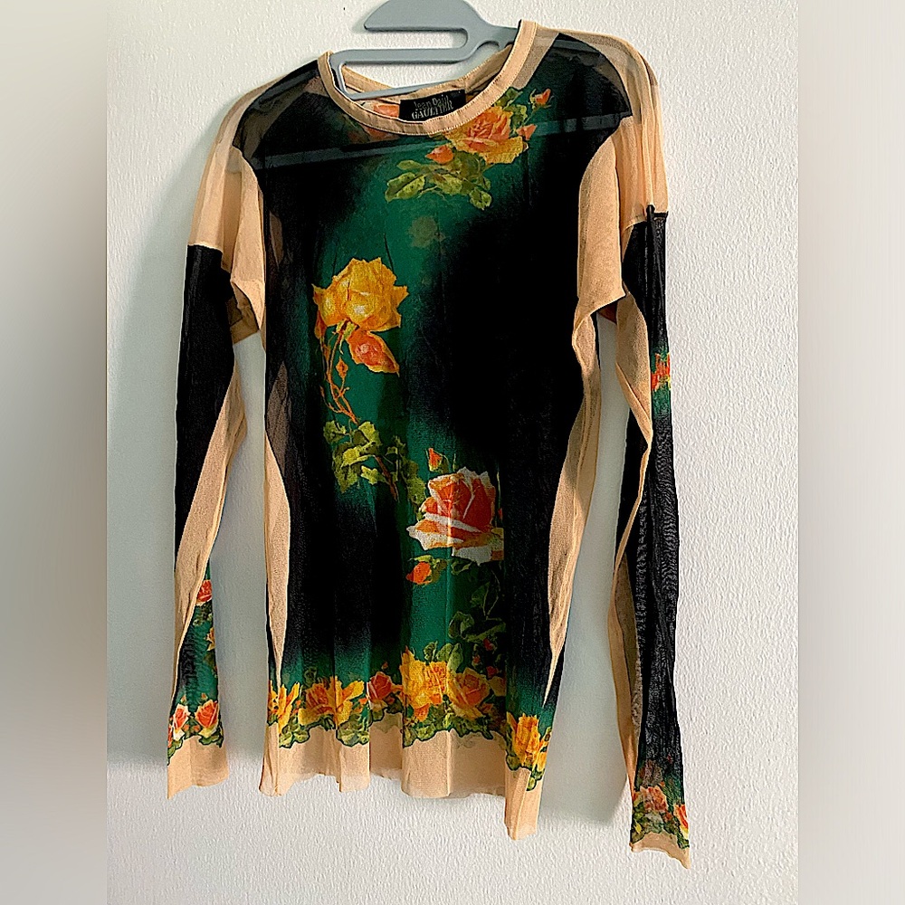 JEAN PAUL GAULTIER MAILLE MESH VINTAGE RARE AUTHENTIC TOP, SIZE XL